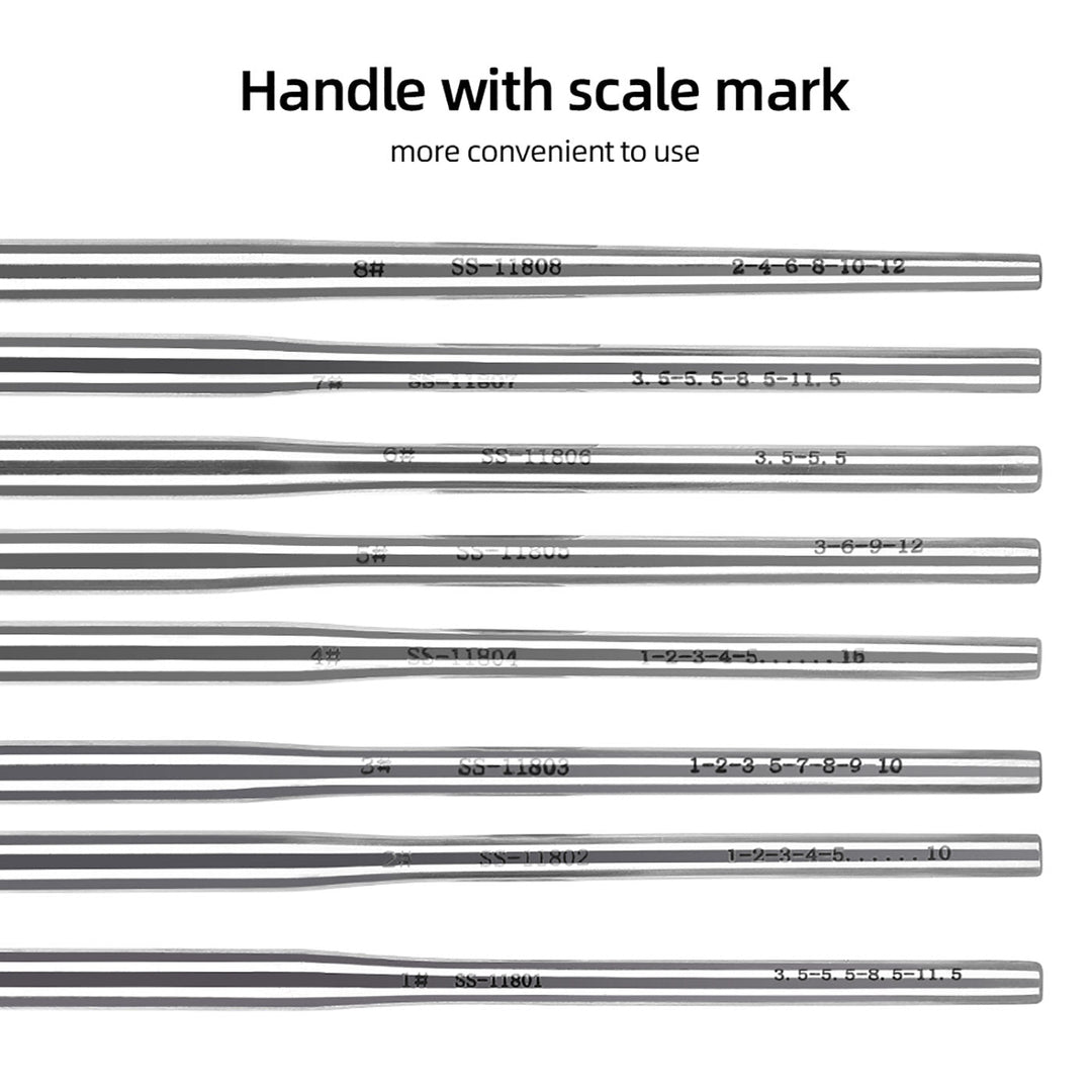 Dental Probe Graduated Periodontal Probe Scale Probe #1 #2 #3 #4 #5 #8