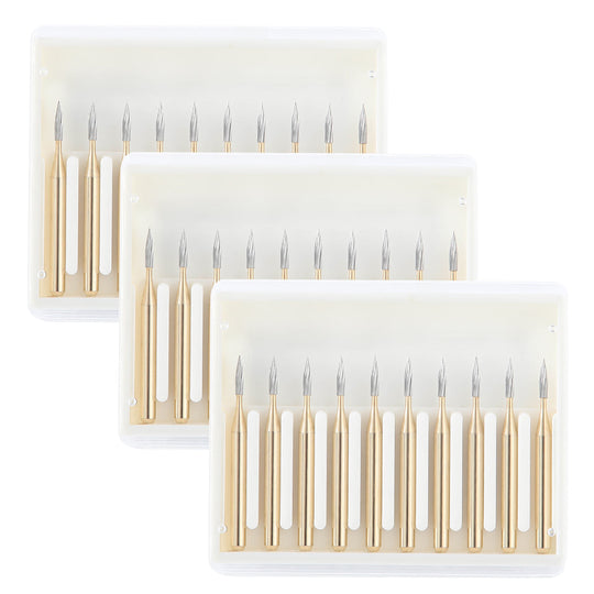 Dental Carbide Burs FG 7901 Needle Shaped Trimming & Finishing 10pcs/Box