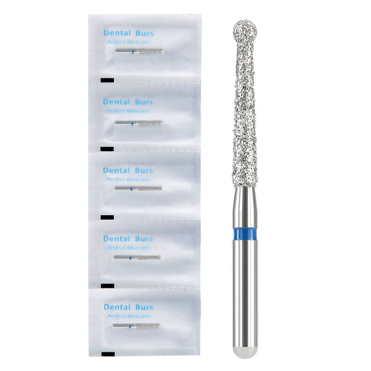 Diamond FG Endo Burs Round For Opening and Preparing the Pulp Cavity 5pcs/Pack