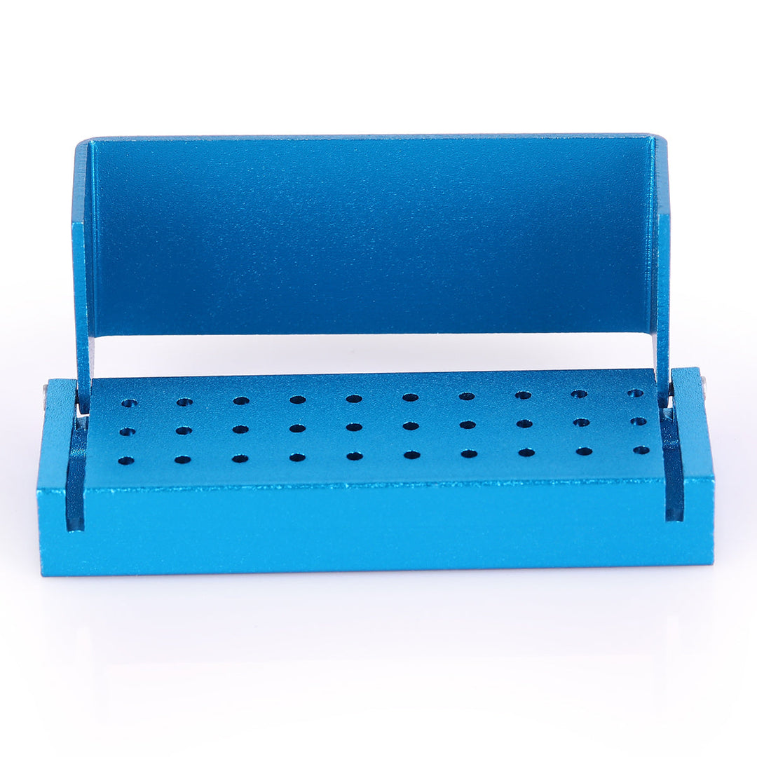 Dental Burs Drill Disinfection Block High Speed Handpiece Holder Blue 30 Holes