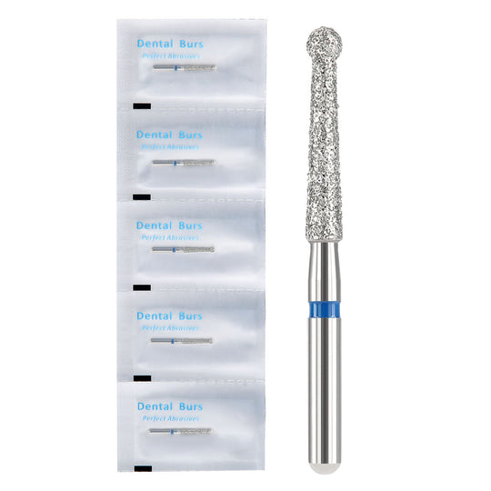 Diamond FG Endo Burs Round For Opening and Preparing the Pulp Cavity 5pcs/Pack