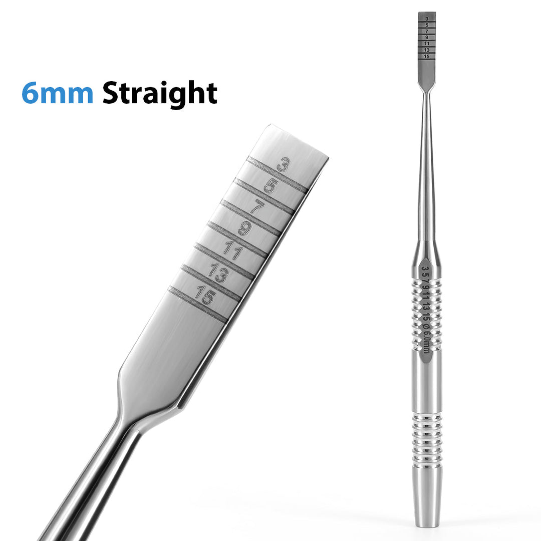 Dental Implant Surgery Splitting Bone Chisel Set Curved Straight 4pcs/Set