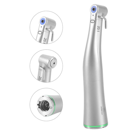 Dental LED Fiber Optic 20:1 Implant Contra Angle Handpiece