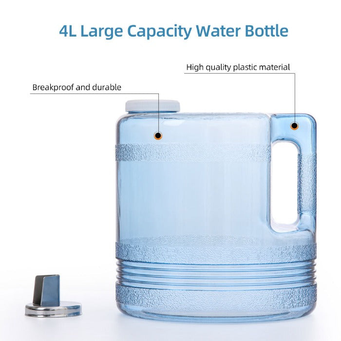 Water Distiller Stainless Steel Plastic Bucket Single Screen Button with Adjustable Temperature 4L