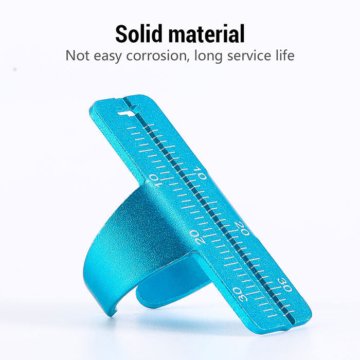 Dental Rulers Aluminium Alloy Endo Colorful Ring Rulers Root Canal Measuring Tools