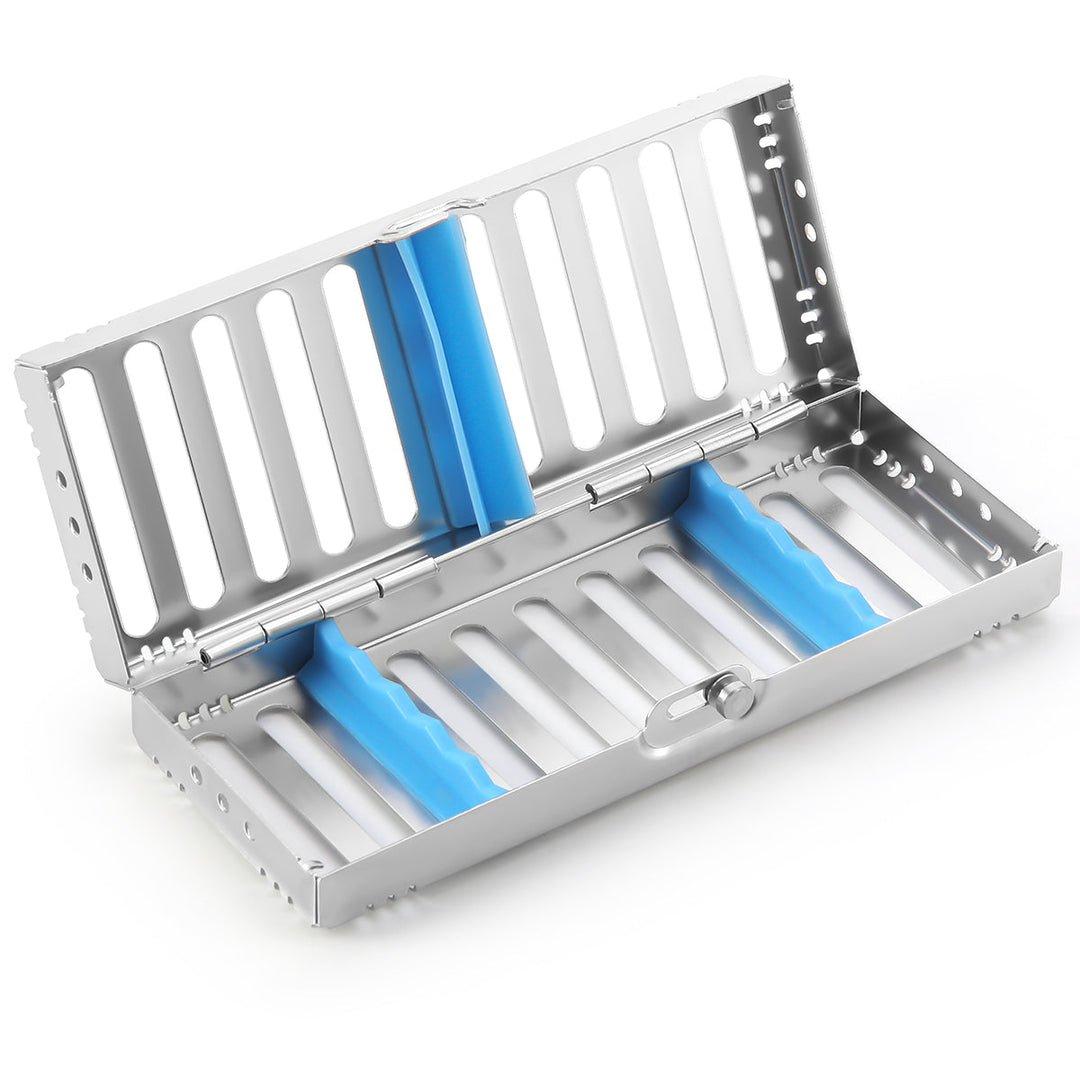 Dental Instrument Disinfection Box Sterilization Rack Autoclavable Tray 5 /10 /20 Grids