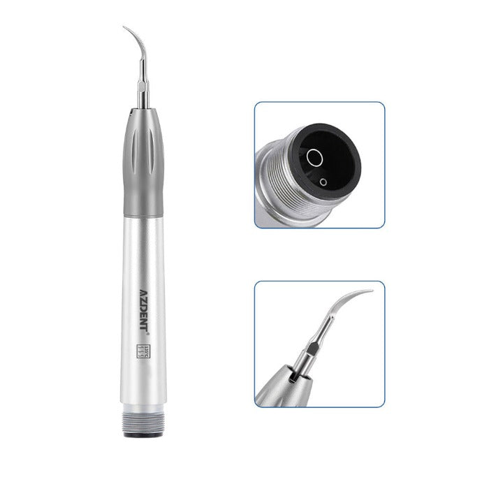 Dental Air Scaler Handpiece Super Sonic Scaling Handle 2/4 Holes With 3 Scaler Tips