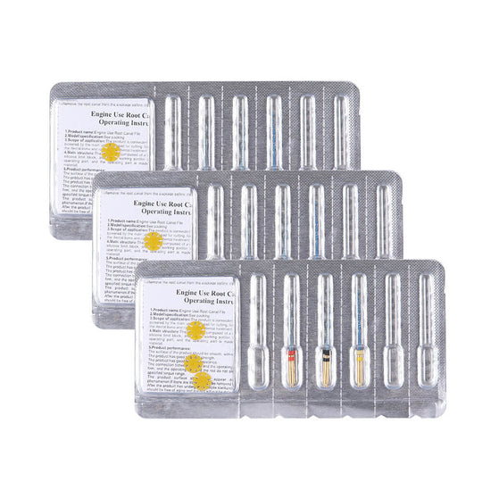 Dental Reciprocating Blue Files Niti Rotary Heat Activated 21mm 3pcs/Pack