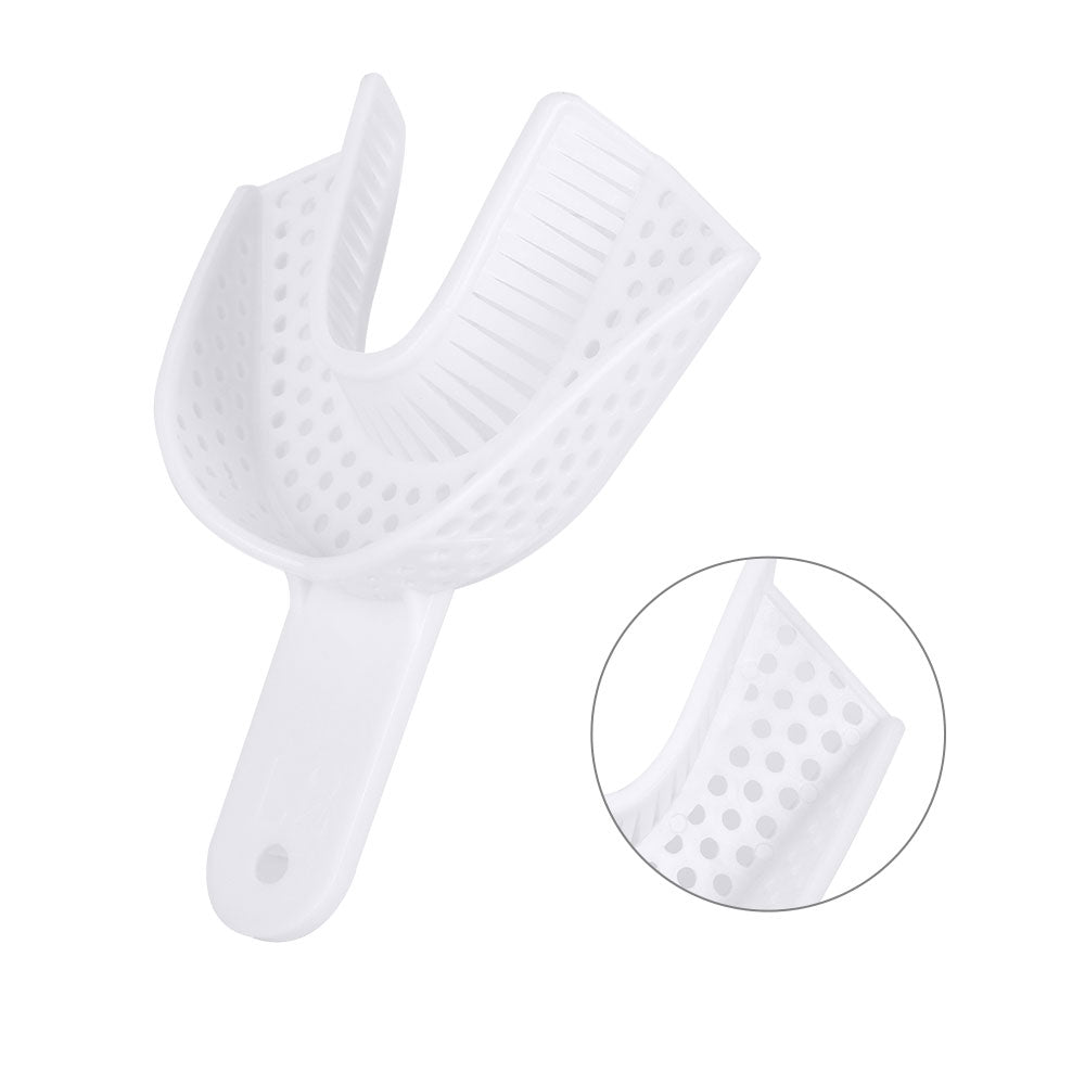 Dental Impression Trays Perforated Plastic Autoclave 5 Sizes Upper And Lower 2pcs/Pack