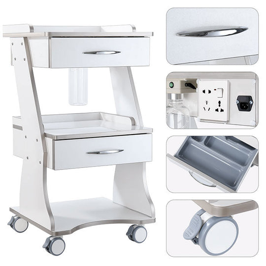 Dental Mobile Cart Metal Built-in Socket With Auto-water Bottle Supply System