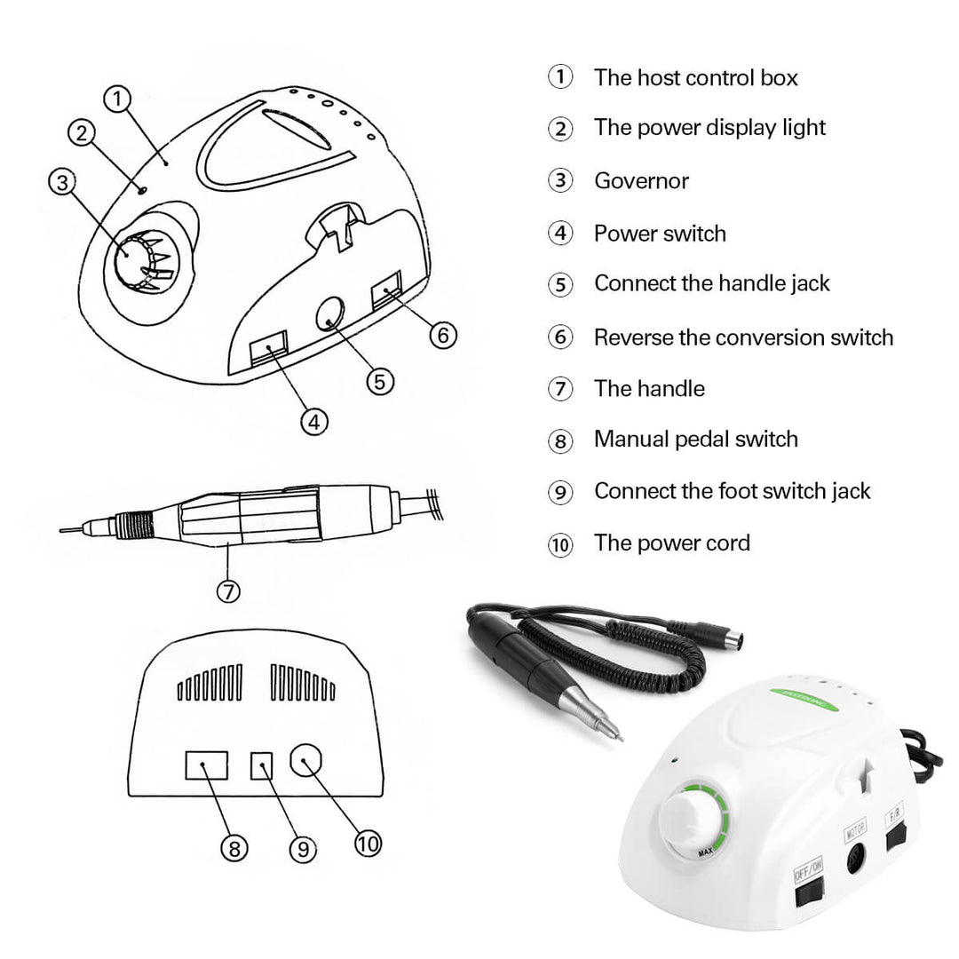 Dental Portable Lab Micromotor Polishing Handpiece High Speed