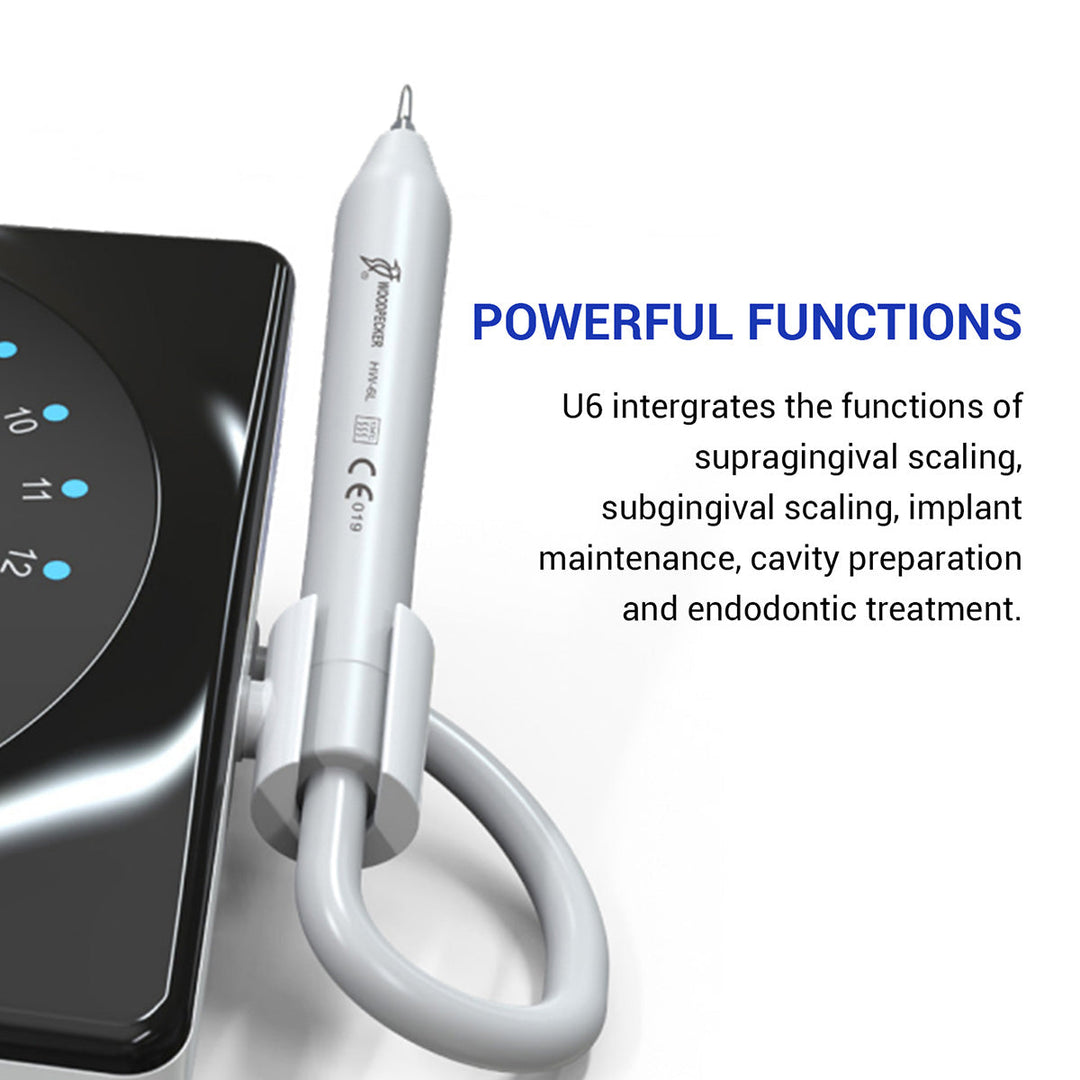 Woodpecker U6 LED Ultrasonic Scaler 7 Tips