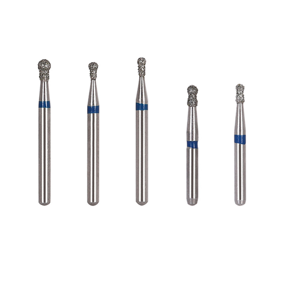 Diamond Bur FG BC Series Full Size Round With Collar 5pcs/Pack