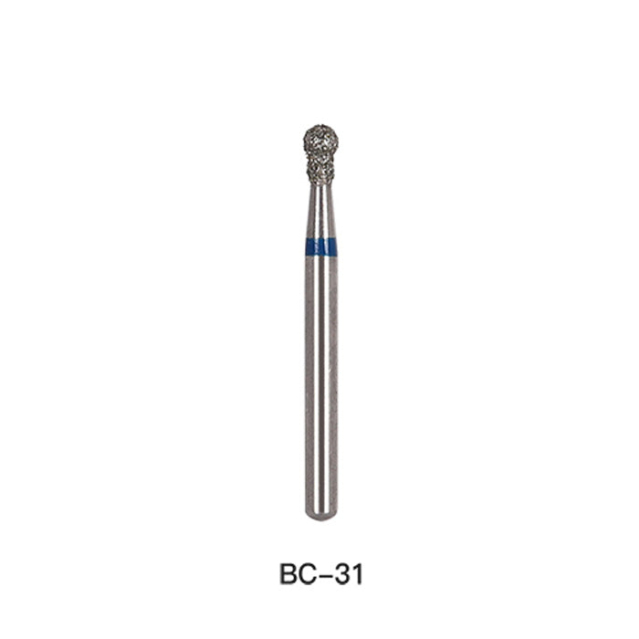 Diamond Bur FG BC Series Full Size Round With Collar 5pcs/Pack