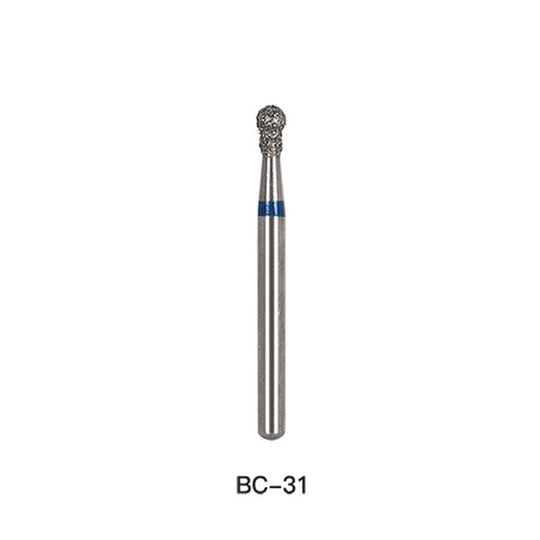 Diamond Bur FG BC Series Full Size Round With Collar 5pcs/Pack