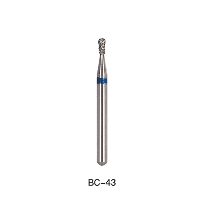 Diamond Bur FG BC Series Full Size Round With Collar 5pcs/Pack