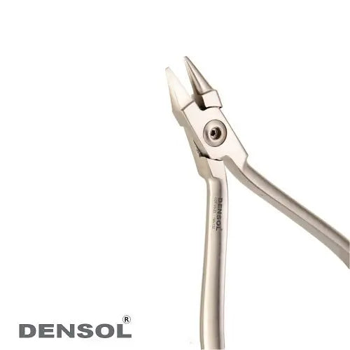 Bird Beak Angle Pliers Orthodontics: Precision surgical-grade stainless steel dental tool with angled tip for orthodontic procedures. Densol brand, TGA approved, featuring a durable construction and professional-grade design for accurate and efficient dental work.