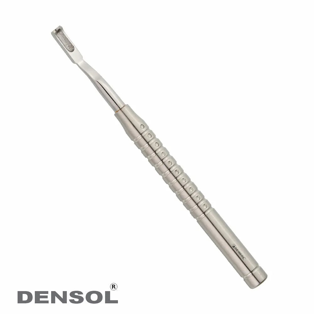 Bone Scraper Maxilofacial Oral Surgery: Stainless steel dental instrument with hollow handle and textured grip, featuring a flat scraping end for harvesting autologous bone in oral and implant surgeries