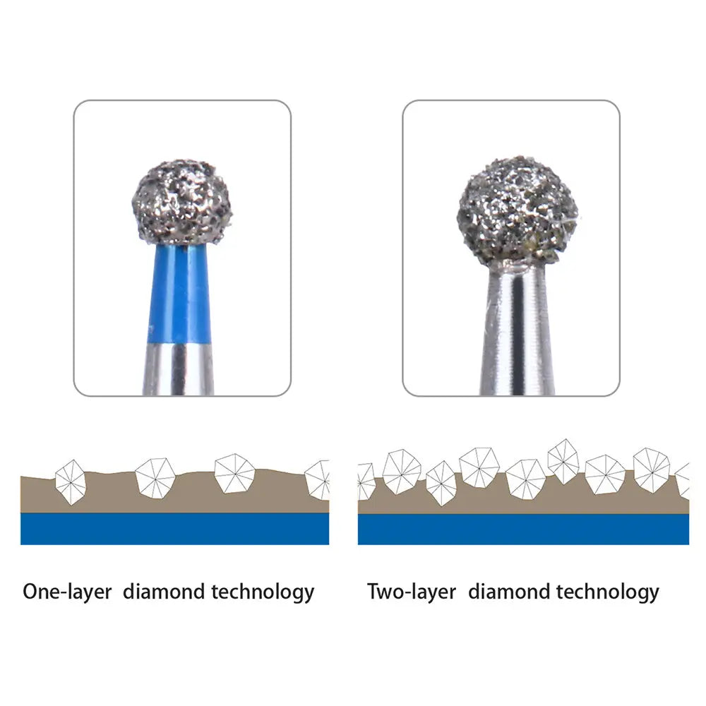 Diamond Burs Two Layers BR-40 5pcs/Box MediFocal