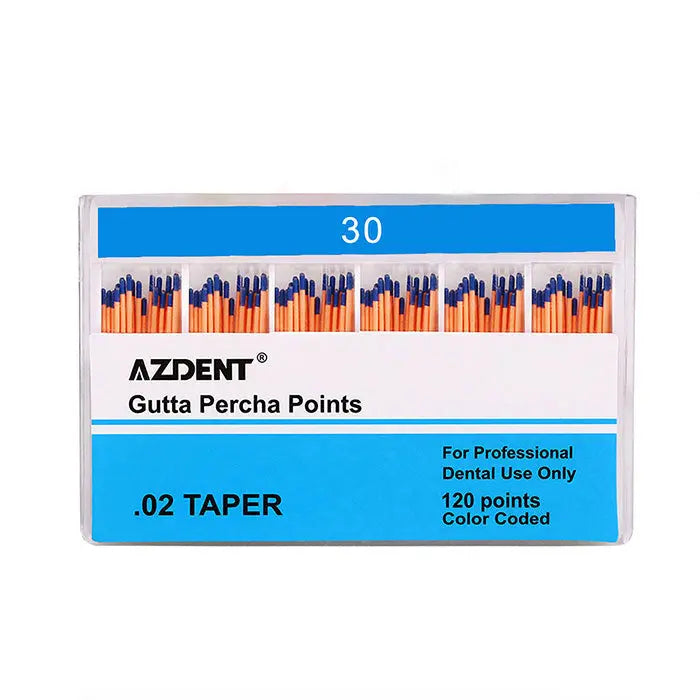 Gutta Percha Points #30 Taper Size 0.02 Color Coded 120/Box MediFocal