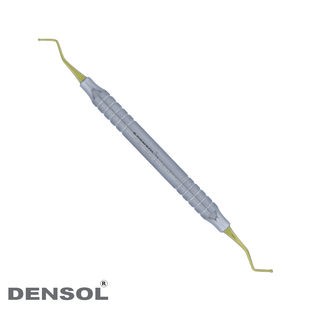 Dental Ball Burnishers Medium Restorative: Precision dental instrument with silver handle and gold-tipped ends for smoothing and burnishing dental materials. Double-ended design for versatile use in restorative procedures.