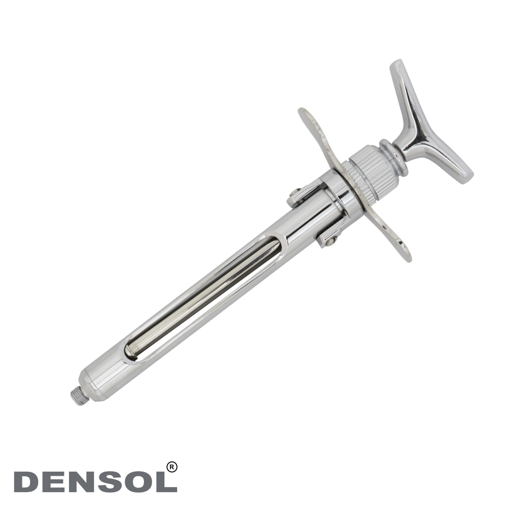 Dental Cartridge Syringe Crutch Handle 2.2 ml, stainless steel construction, top-loading design, ergonomic crutch handle for comfortable grip, precise cartridge insertion, TGA approved dental instrument for professional use