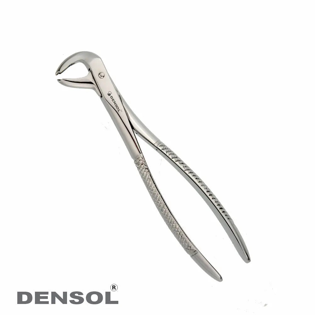 Dental Extracting Forceps-Lower Molars Fig 73, made of high-quality German stainless steel. Professional-grade dental instrument with curved beaks designed for efficient extraction of lower molars. Durable and precise tool for dental procedures.