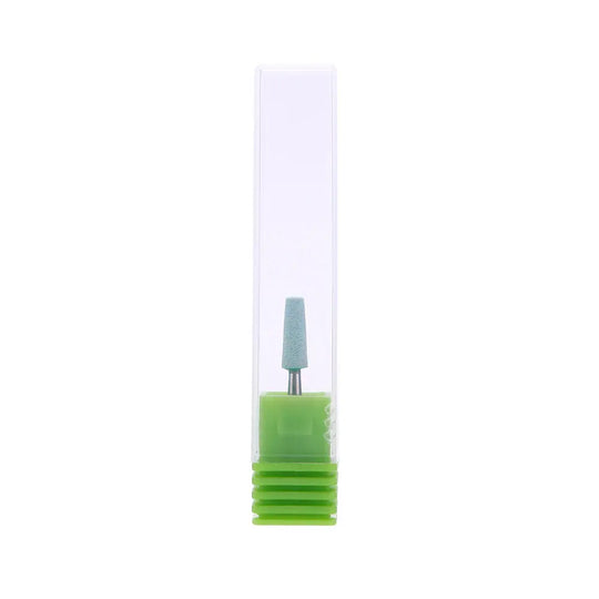 Dental Polishing Ceramic Diamond Grinder Zirconia Porcelain Polish Blue with green base and blue ceramic tip in clear plastic packaging, showcasing precision dental tool for efficient grinding and polishing of zirconia and porcelain surfaces