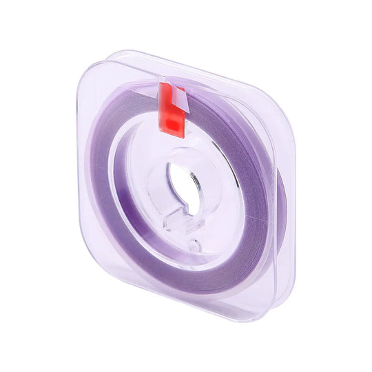 Dental Polishing Strip And Dental Resin Polishing Strip Holder: Purple dental polishing strip coiled in a clear plastic dispenser with red tab, essential for smoothing and polishing interproximal areas of dental fillings and restorations