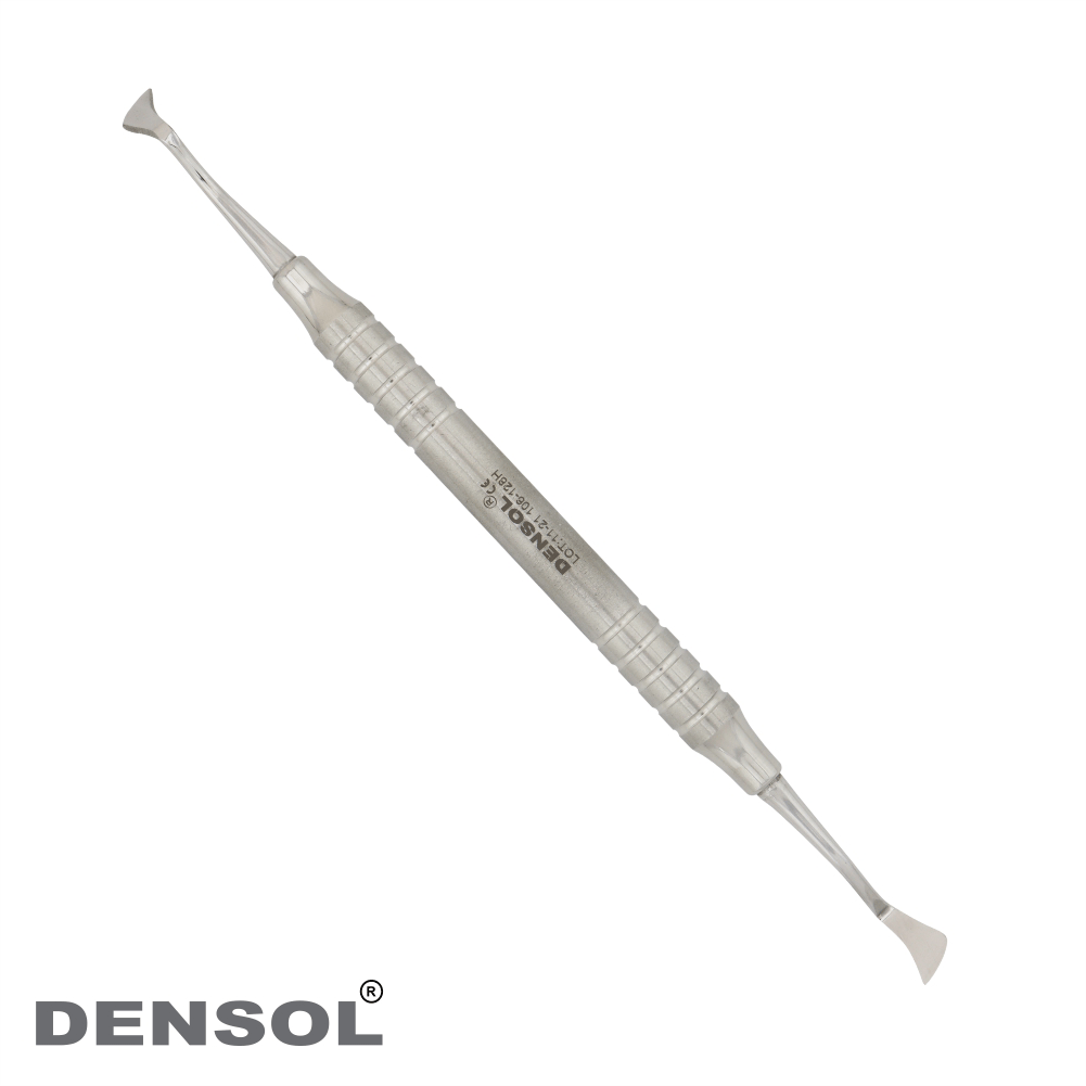 Dental Scaler Kirkland Knives with anatomical hollow handle, double-ended stainless steel design for periodontal incisions. German-made precision instrument with textured grip for secure handling during dental procedures.