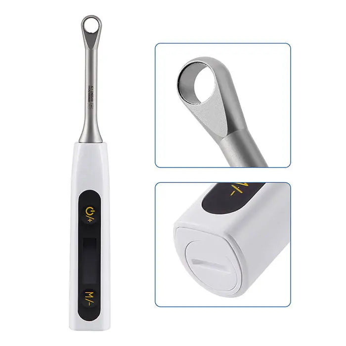 Electronic torque wrench from Dental Universal Implant Driver Kit 16pcs, featuring adjustable torque range 10-50Ncm, digital display, and precision stainless steel head for dental implant procedures.