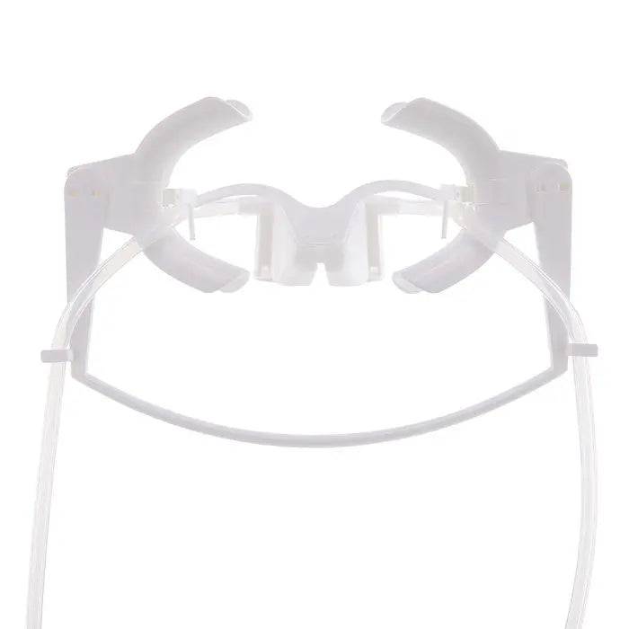 Dental Adjustable Orthodontics Nola Cheek Retractor With Dry Field System White/Green featuring a white plastic frame with curved cheek retractors, tongue guard, and suction tubes for comfortable and efficient oral treatments