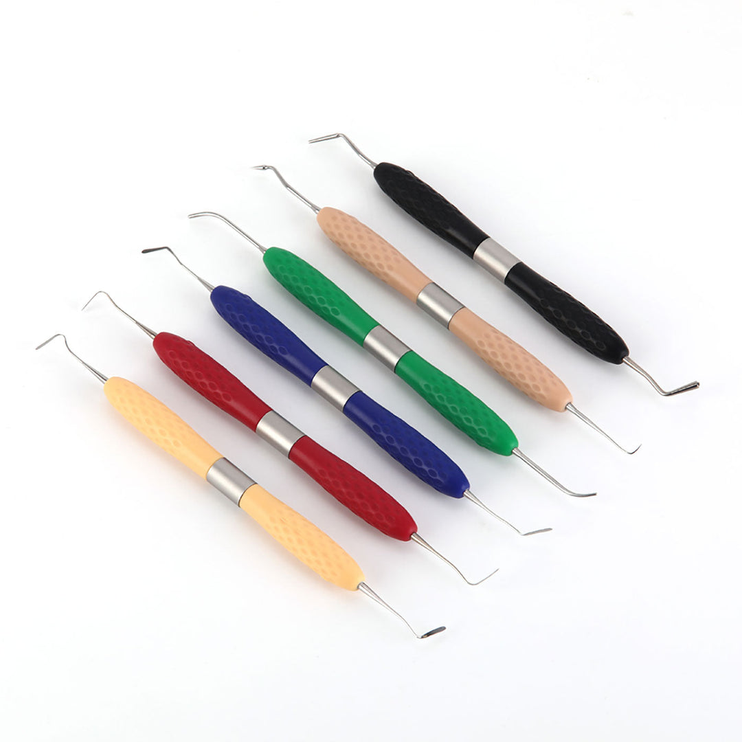 Dental Resin Filler Aesthetic Restoration Silicone Handle 6Pcs