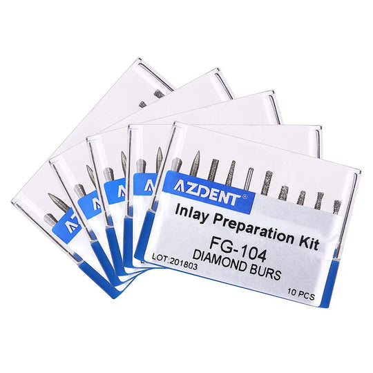 Diamond Bur FG-104 Inlay Preparation Kit 10pcs/Kit MediFocal