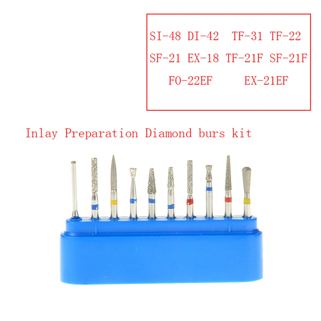 Diamond Bur FG-104 Inlay Preparation Kit 10pcs/Kit MediFocal