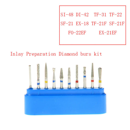 Diamond Bur FG-104 Inlay Preparation Kit 10pcs/Kit MediFocal