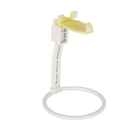 Dental X-ray Sensor Positioner Holder with yellow bite block and white adjustable arm, part of 3pcs/Kit for precise dental imaging, suitable for digital sensors and various imaging plates