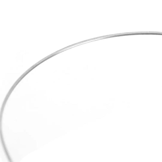 Archwire Stainless Steel Natural Form Rectangular 0.018 x 0.025 Lower 10pcs/Pack shown as a curved, thin metal wire against a white background, highlighting its flexibility and natural arch shape for dental applications