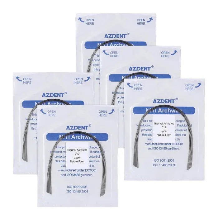 Thermal Active NiTi Archwire Natural Form Round 0.012 Upper 10pcs/Pack MediFocal