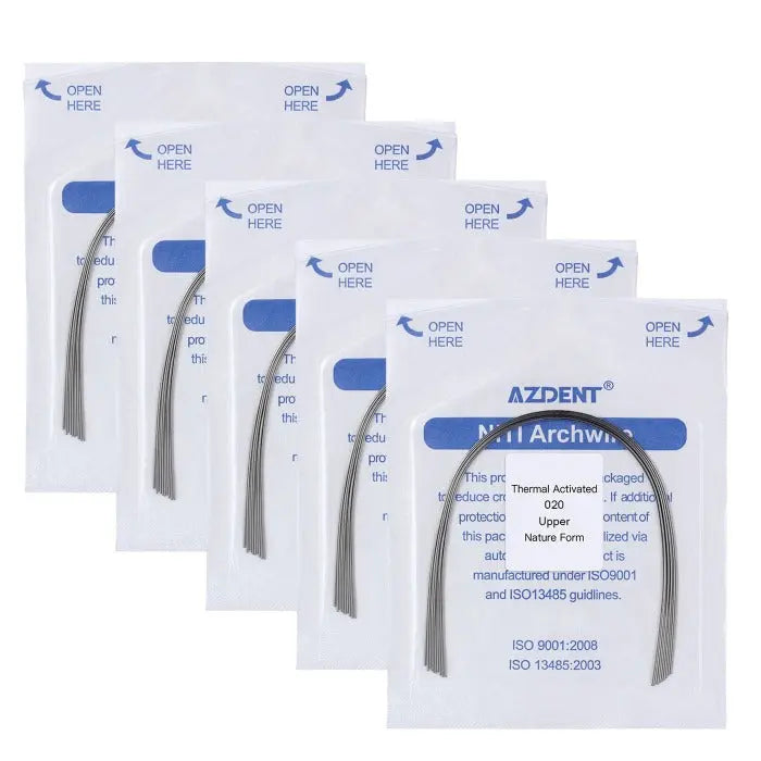 Thermal Active NiTi Archwire Natural Form Round 0.020 Upper 10pcs/Pack MediFocal