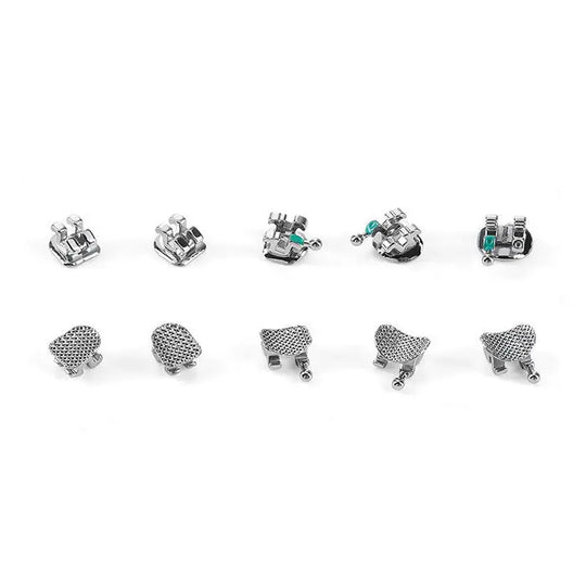 PLUS Dental Metal Brackets Braces Standard Roth/MBT .022/.018 Hooks 3/3-4-5 20pcs/Pack - MediFocal