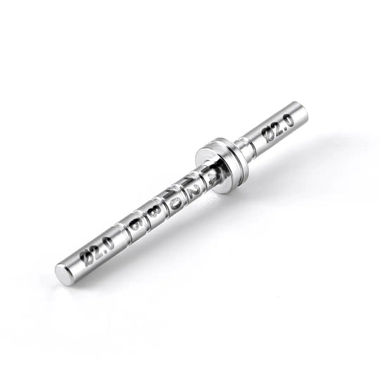 Dental Implant Depth Gauge Pin Stainless Steel Double Head 1pc/Pack, featuring a long slender metal instrument with multiple measurement markings and a central ring, used for precise depth measurement in dental implant procedures