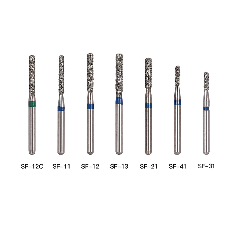 Diamond Bur SF Series Full Size Flat End Cylinder 5pcs/Pack