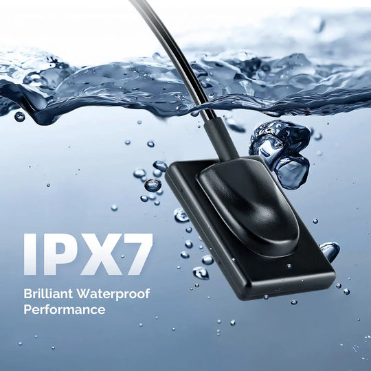 Dental Sensor X-Ray Digital Sensor Intraoral Digital System HD Image Size1/Size2 with IPX7 waterproof rating submerged in water, demonstrating brilliant waterproof performance for dental imaging applications.