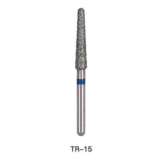 Diamond Bur TR Series Full Size Round End Cone 5pcs/Pack