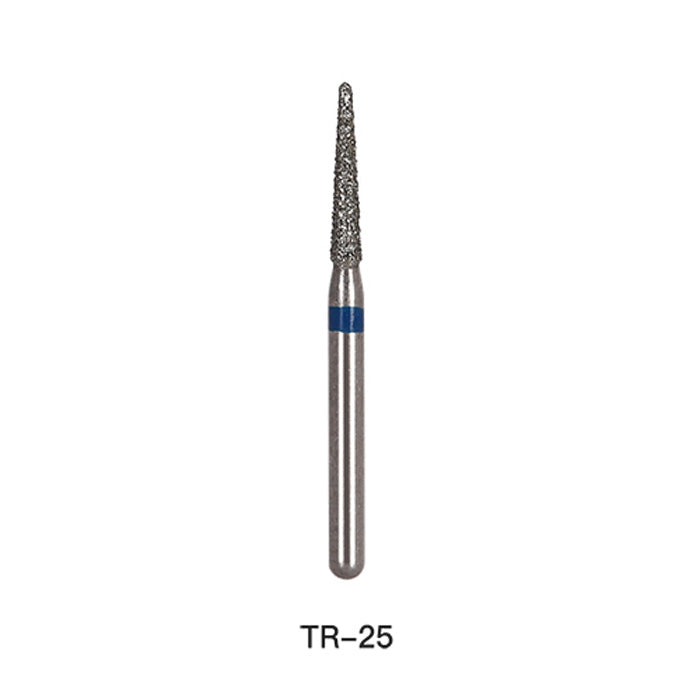 Diamond Bur TR Series Full Size Round End Cone 5pcs/Pack