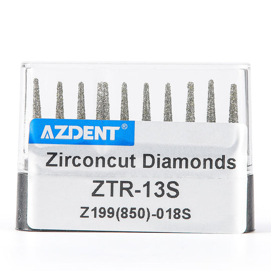 Dental Diamond Burs FG Cutting Zirconia Ceramic Round End Taper