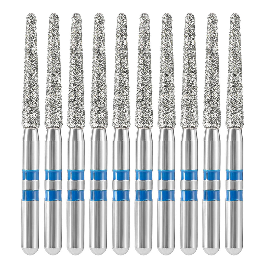 Dental Diamond Burs FG Cutting Zirconia Ceramic Round End Taper