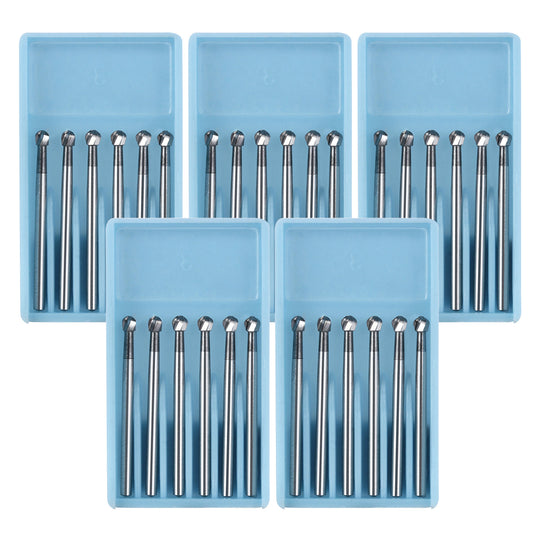 Dental FG #8 SL Surgical Length Round 25mm Carbide Burs 6pcs/Box