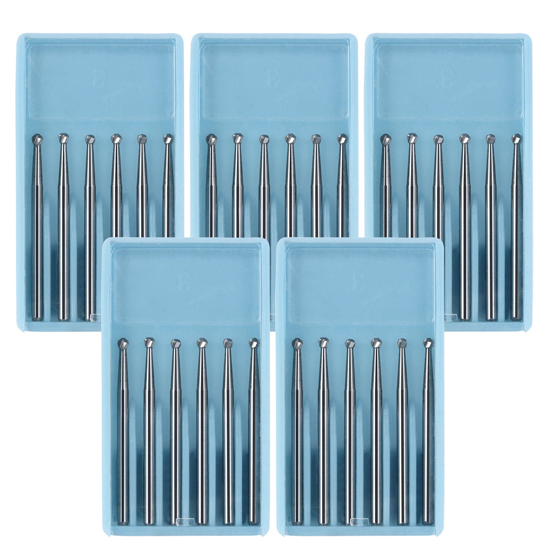 Dental FG #4 SL Surgical Length Round 25mm Carbide Burs 6pcs/Box